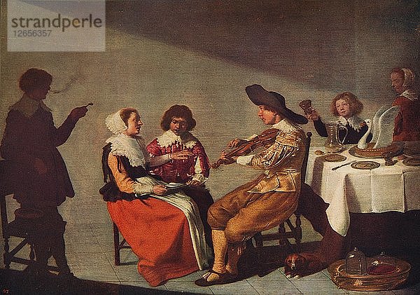 Ein musikalisches Fest  1631  (um 1915). Künstler: Jacob van Velsen.