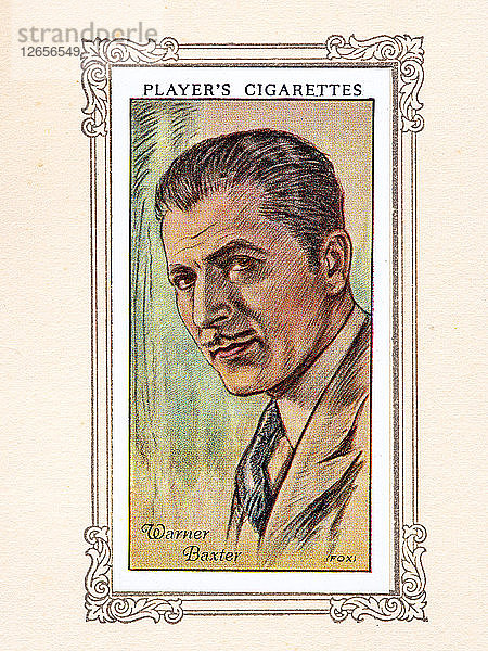 Warner Baxter  1934. Künstler: Unbekannt.