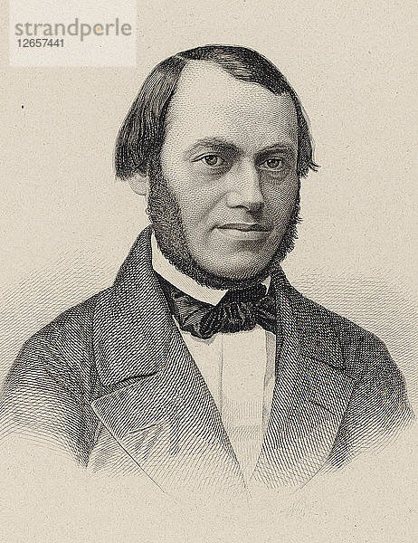 Porträt des Komponisten Ferdinand David (1810-1873)  1870.