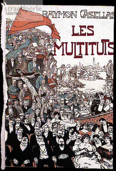 Umschlag von Les Multituds  einer Sammlung von Erzählungen  die 1906 in Barcelona gedruckt wurde  ein Werk von th?