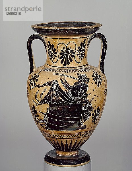 Hals-Amphora  um 500 v. Chr. Künstler: Unbekannt.