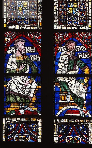 Genealogische Tafeln  spätes 12. Jahrhundert  Kathedrale von Canterbury  England  20. Künstler: CM Dixon.