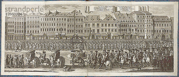 Der Treueeid auf Karl VI. als Graf von Steiermark am 6. Juli 1728  1740.