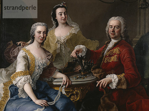 Joseph Angelo de France (1691-1761) mit Familie  1748.