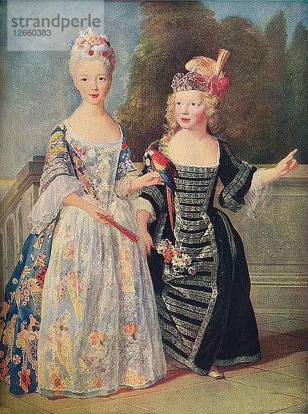 Mademoiselle De Bethisy und ihr Bruder  um 1715  (1911). Künstler: Unbekannt  Alexis Simon Belle.