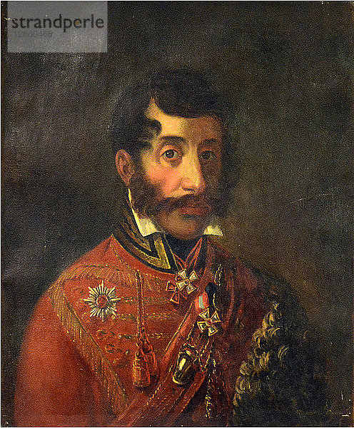 Porträt von General Ivan Semyonovich Dorokhov (1762-1815).