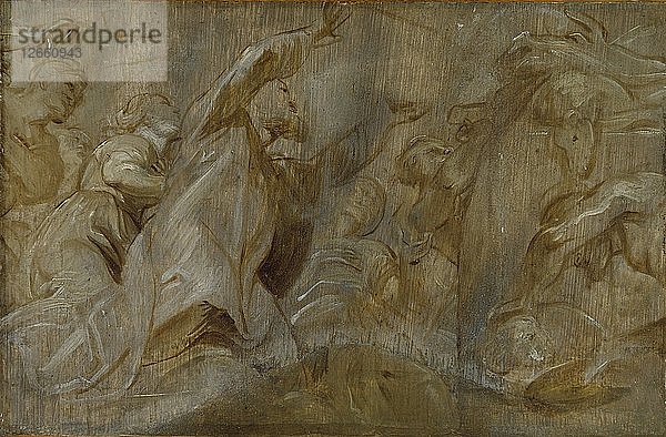 Die Opferung Noahs  um 1620. Künstler: Unbekannt.