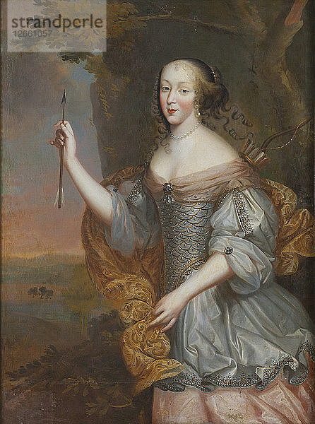 Porträt von Élisabeth Marguerite dOrléans (1646-1696)  Herzogin von Alençon und Angoulême.