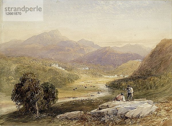 Das Tal von Ffestiniog  Merionethshire  19. Jahrhundert. Künstler: David Cox der Ältere.