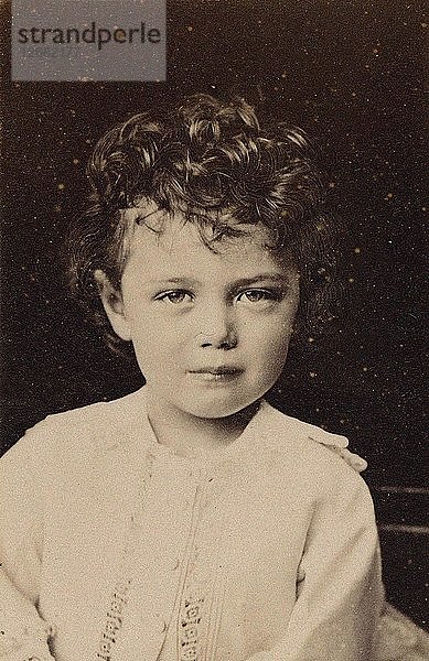 Porträt von Zarewitsch Nikolaus Alexandrowitsch (1868-1918) als Kind  1873.