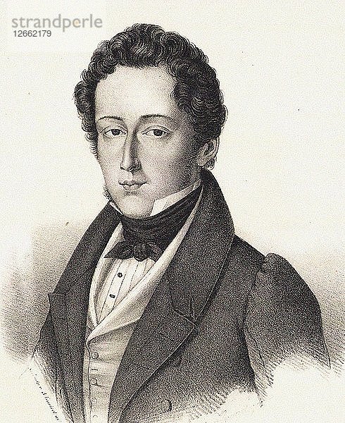 Porträt von Frédéric Chopin (1810-1849)  um 1830.