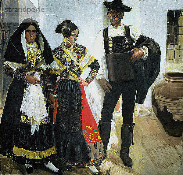 Typen von Salamanca  Öl  1912 von Joaquin Sorolla.