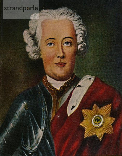 Friedrich der Große 1712-1786 als Kronprinz. - Gemälde von Pesne  1934. Künstler: Unbekannt.