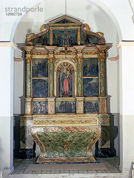 Roser-Altarbild in der Kirche von Sant Joan de Olesa Bonesvalls  gemalt 1596.