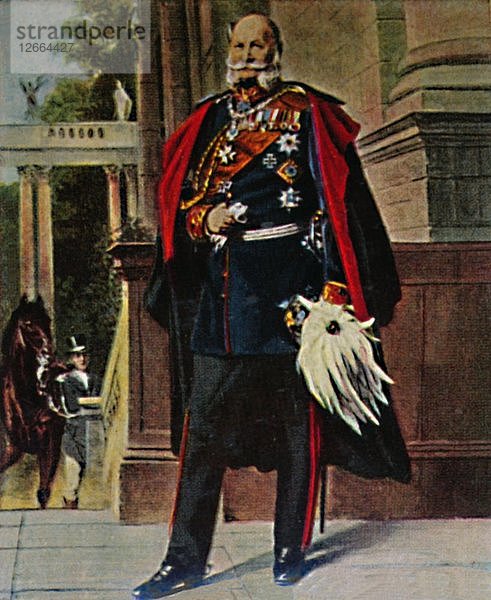 Kaiser Wilhelm I. 1797-1888. - Gemälde von Plockhorst  1934. Künstler: Unbekannt.