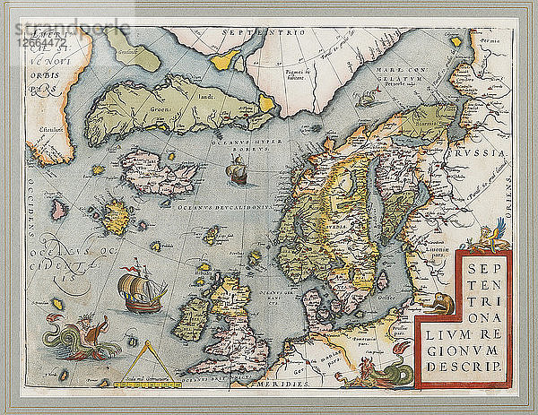 Septentrionalium Regionum Descrip. (Die Arktis. Skandinavien)  1572-1575.