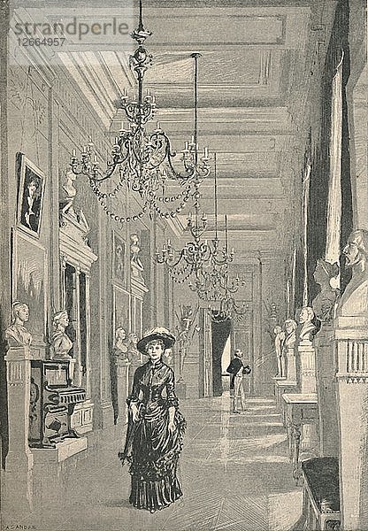 Die Lange Galerie  Musée De LOpéra  1886. Künstler: Unbekannt.