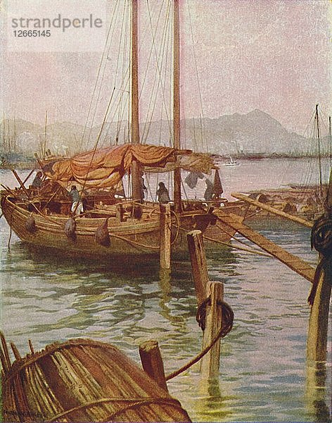 Hafen von Hongkong  1924. Künstler: Unbekannt.