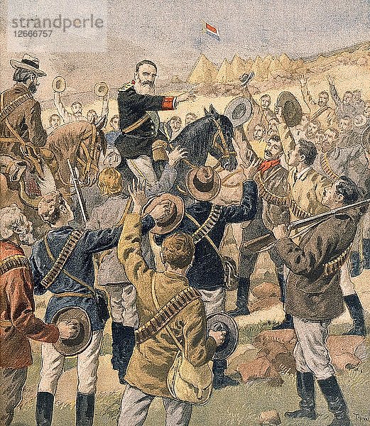 Der Krieg in Transvaal: General Joubert sammelt die Buren ein  aus Petit Journal  veröffentlicht. Januar 190