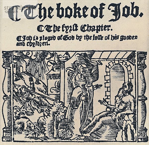Holzschnitt aus der Großen Bibel  1539  1539  (1947). Künstler: Unbekannt.