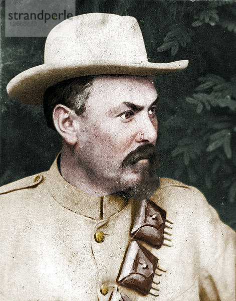 General Louis Botha  (1862-1919)  afrikanischer Soldat und Staatsmann  1894-1907. Künstler: Unbekannt.