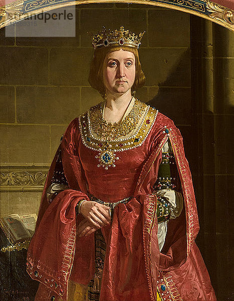 Porträt der Königin Isabella I. von Kastilien.