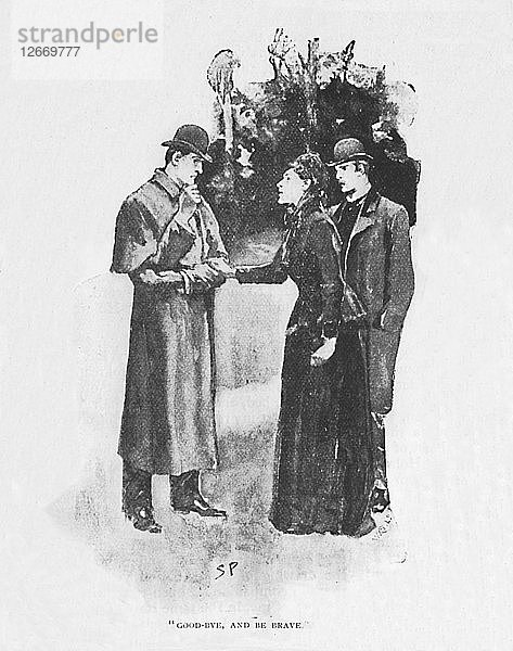 Auf Wiedersehen  und sei tapfer  1892. Künstler: Sidney E. Paget.