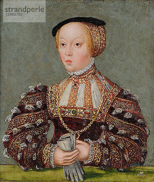 Porträt von Elisabeth von Österreich (1526-1545)  Königin von Polen  um 1565.