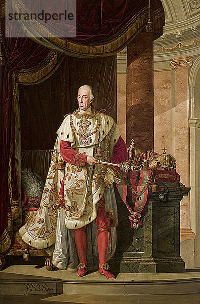 Porträt des Heiligen Römischen Kaisers Franz II. (1768-1835) in der Robe des Leopoldordens  1811.
