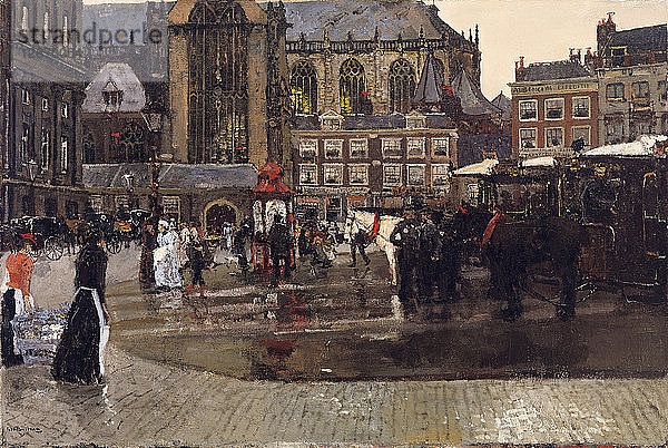 Der Damm (De Nieuwe Kerk in Amsterdam)  1891.