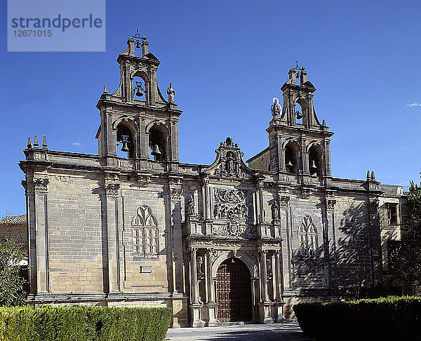 Hauptfassade von Santa Maria de los Reales Alcazares in Ubeda  17. Jahrhundert.