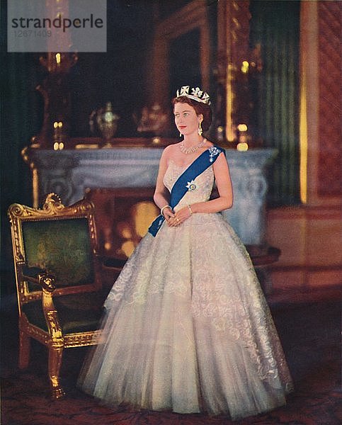 Königin Elisabeth II.  1953. Künstler: Sterling Henry Nahum Baron.