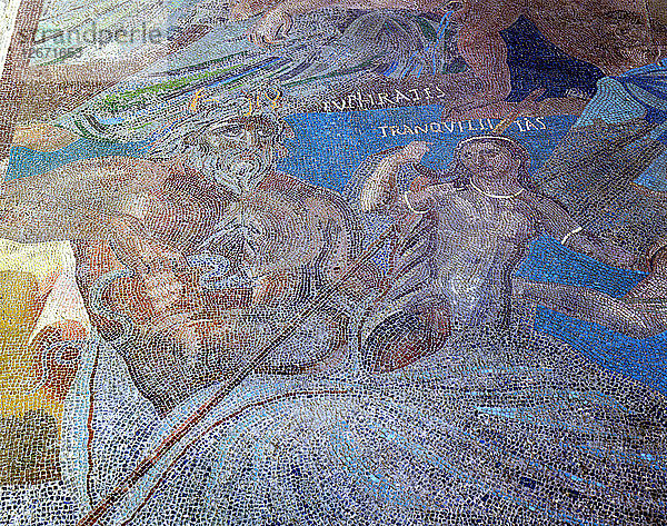 Kosmogonisches Mosaik  das himmlische  irdische und aquatische Gottheiten darstellt. Euphrat und Tranquil?
