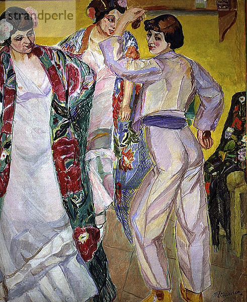 Flamenco-Treffpunkt von Francisco Iturrino  1917.