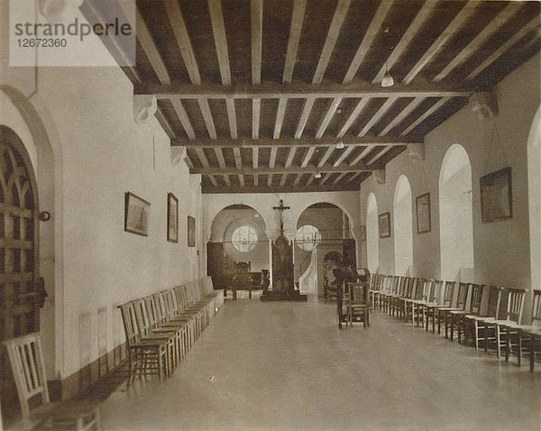 Kapitelsaal  Buckfast Abbey  Ende des 19. - Anfang des 20. Jahrhunderts. Künstler: Unbekannt.
