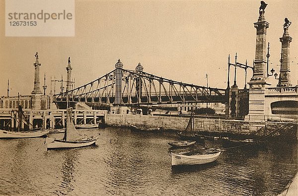 de Smet De Naeyer Brücke  um 1928. Künstler: Unbekannt.