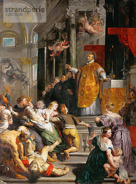 Das Wunder des Heiligen Ignatius von Loyola.