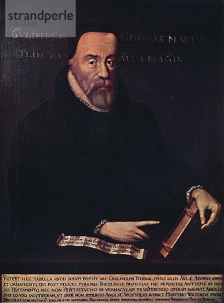 William Tyndale 1492-1536  ca. 16. Jahrhundert  (1947). Künstler: Unbekannt.