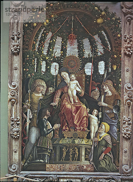 Die Madonna des Sieges von Andrea Mantegna.