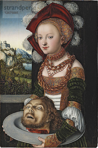 Salome mit dem Haupt des Heiligen Johannes des Täufers  um 1527-1530.