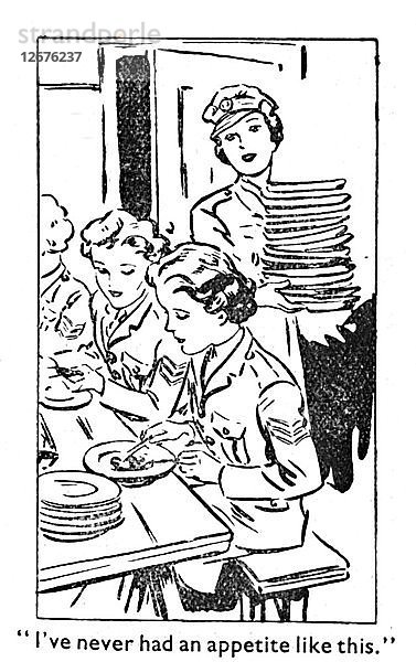 So einen Appetit hatte ich noch nie  1940. Künstler: Unbekannt.