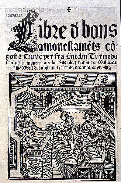 Llibre de bons Amonestaments (Buch der guten Warnungen)  1398.