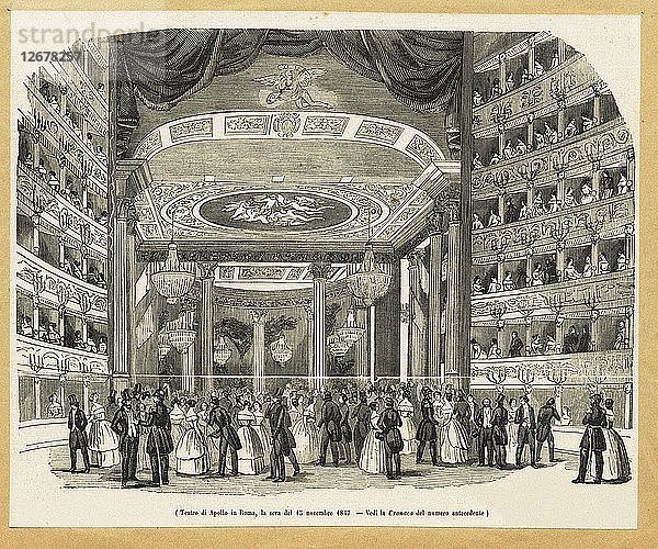 Teatro Apollo  Rom  am Abend des 15. November 1847  .