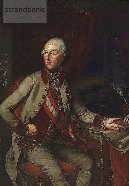 Porträt von Kaiser Joseph II. (1741-1790)  um 1780.