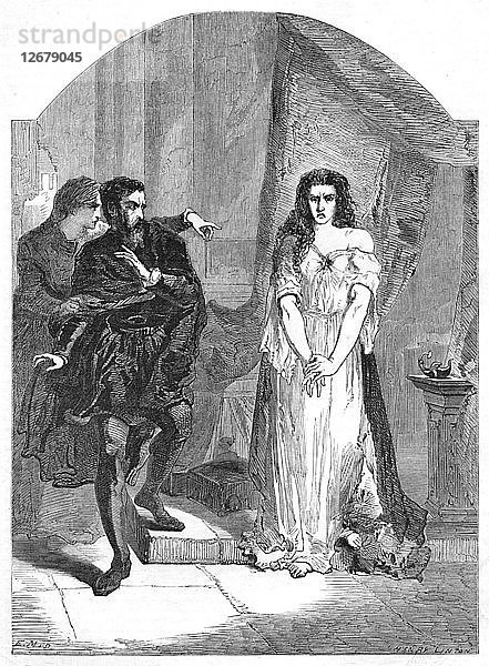 Macbeth Akt V. Szene I  um 1870. Künstler: Henry Linton.