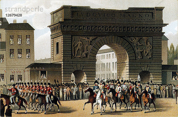 Der Einzug des Kaisers Alexander I. in Paris  1814  1897.