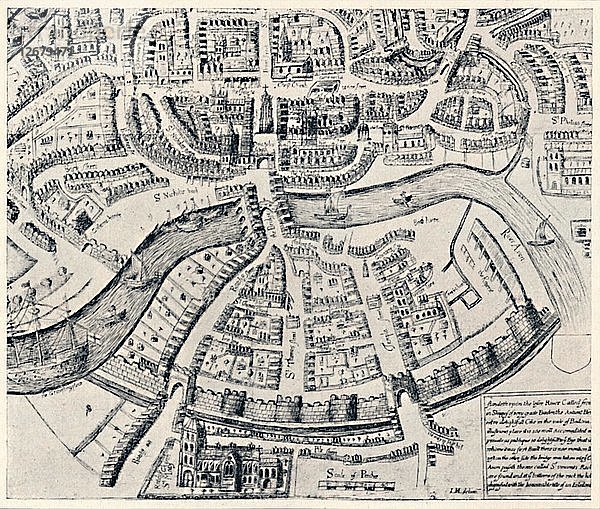 Bristol im Jahre 1670  1670  (1903). Künstler: Unbekannt.