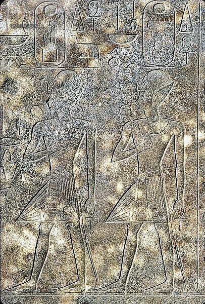 Königin Hatschepsut und ihr Mitregent Pharao Thutmosis III.  18. Dynastie. c1503BC-1483 BC. Künstler: Unbekannt.