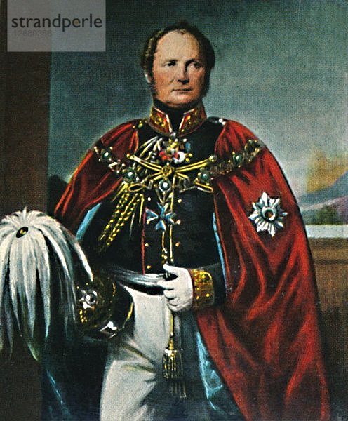 Friedrich Wilhelm IV. 1795-1861. - Gemälde von P. Krüger  1934. Künstler: Unbekannt.