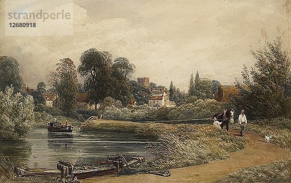 Ansicht von Iffley vom Fluss aus  1841. Künstler: JMW Turner.